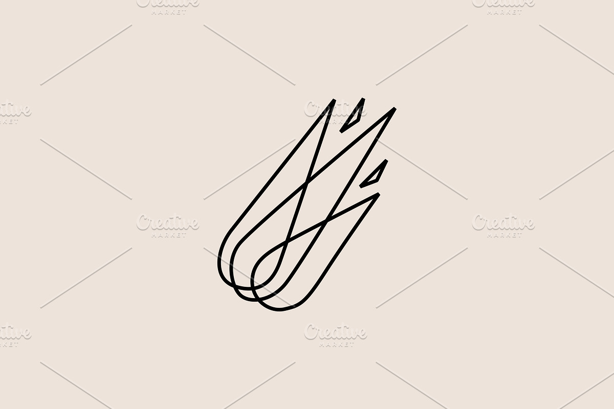 meteorite impact hipster logo, a Branding & Logo Template by VASTARD STUDIO
