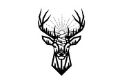 Artistic Geometric Deer Head Bundle, an Illustration by yasushie (Thumbnail 8 of 31)