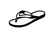 Beach Sandals Flip Flop Vector Bundl, an Illustration by jahid234 (Thumbnail 13 of 49)