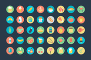 200 Flat Food Vector Icons, a Duotone Icon by Vectors Market (Thumbnail 3 of 5)