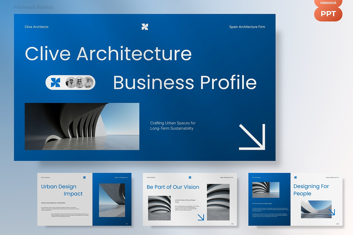 Architecture Business Profile, a Presentation Template by FIBRINOSÄ (Photo 2 of 9)