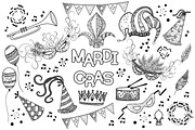 Mardi Gras Joyful Collection, a Decorative Illustration by Elinorka (Thumbnail 8 of 9)