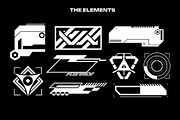 Cyberpunk Sci-Fi HUD Decals Pack, an Object Graphic by Neodivisu (Thumbnail 3 of 10)