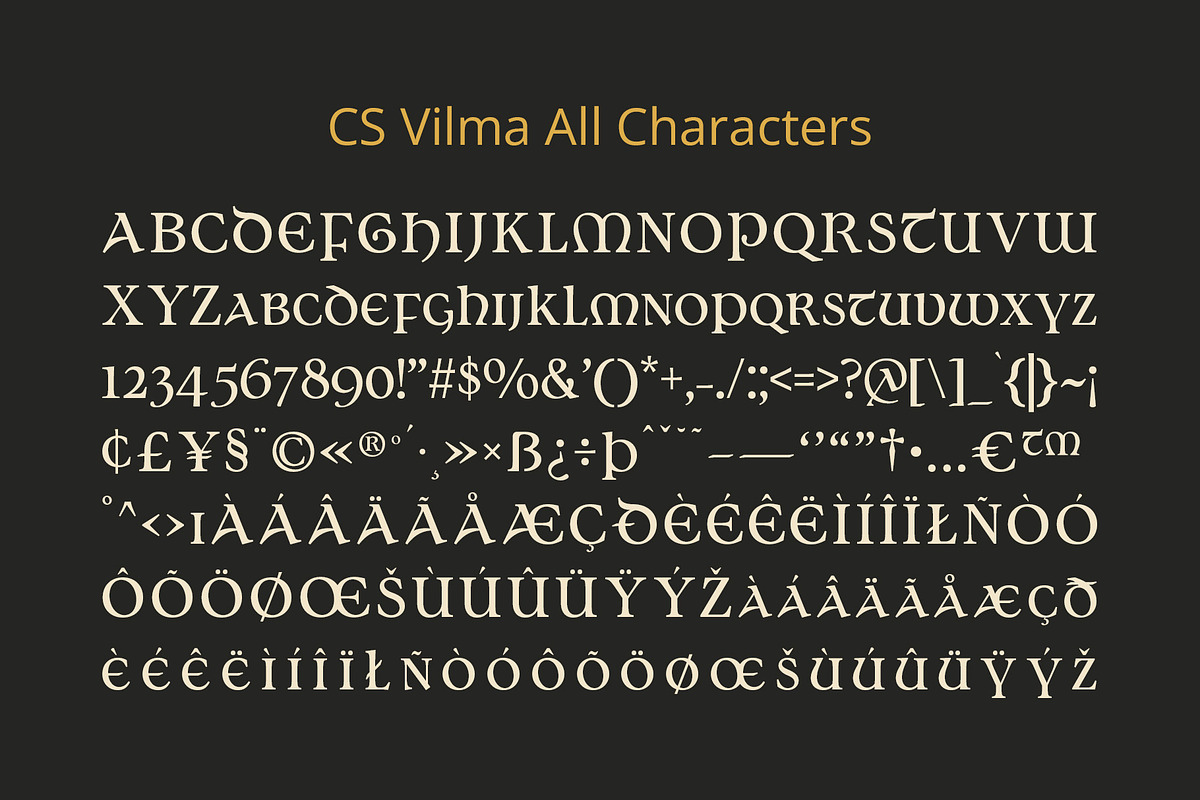 CS Vilma – Uncial Font, a Serif Font by Craft Supply Co. (Photo 6 of 8)