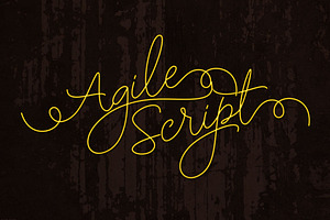 Agile Script Typeface