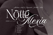 Notte Alexia, a Script Font by joelmaker (Thumbnail 1 of 25)