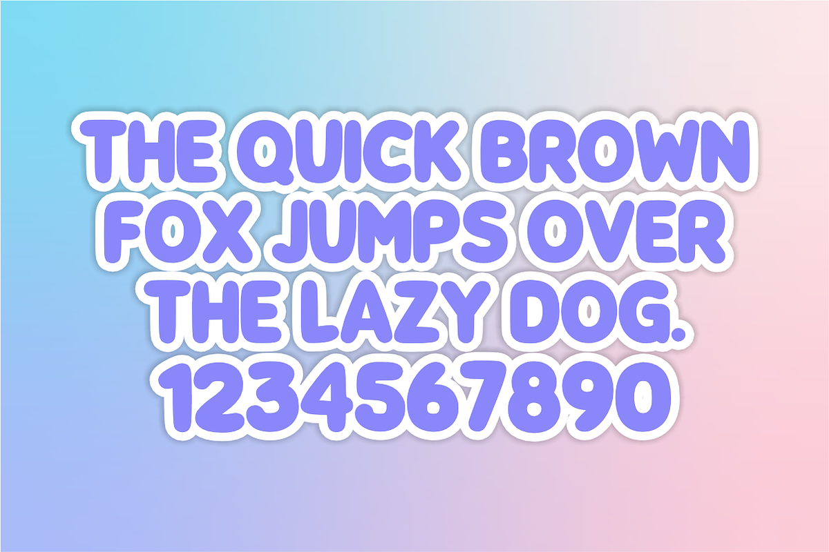Kids Bubbles - Cute Bubble Font, a Sans Serif Font by KiddoGlyphs Studio (Photo 4 of 5)