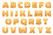 Cheese Text 3D Letters Set, an Object Graphic by Kotulsky Mockups (Thumbnail 2 of 5)