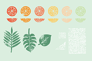 Sangria Citrus Woodcut Vector Shapes, an Object Graphic by hudlow (Thumbnail 6 of 6)