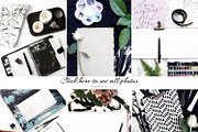 Art Flat Lays | Social Media Pack, a Social Media Template by Spencerian Sisters (Thumbnail 2 of 4)