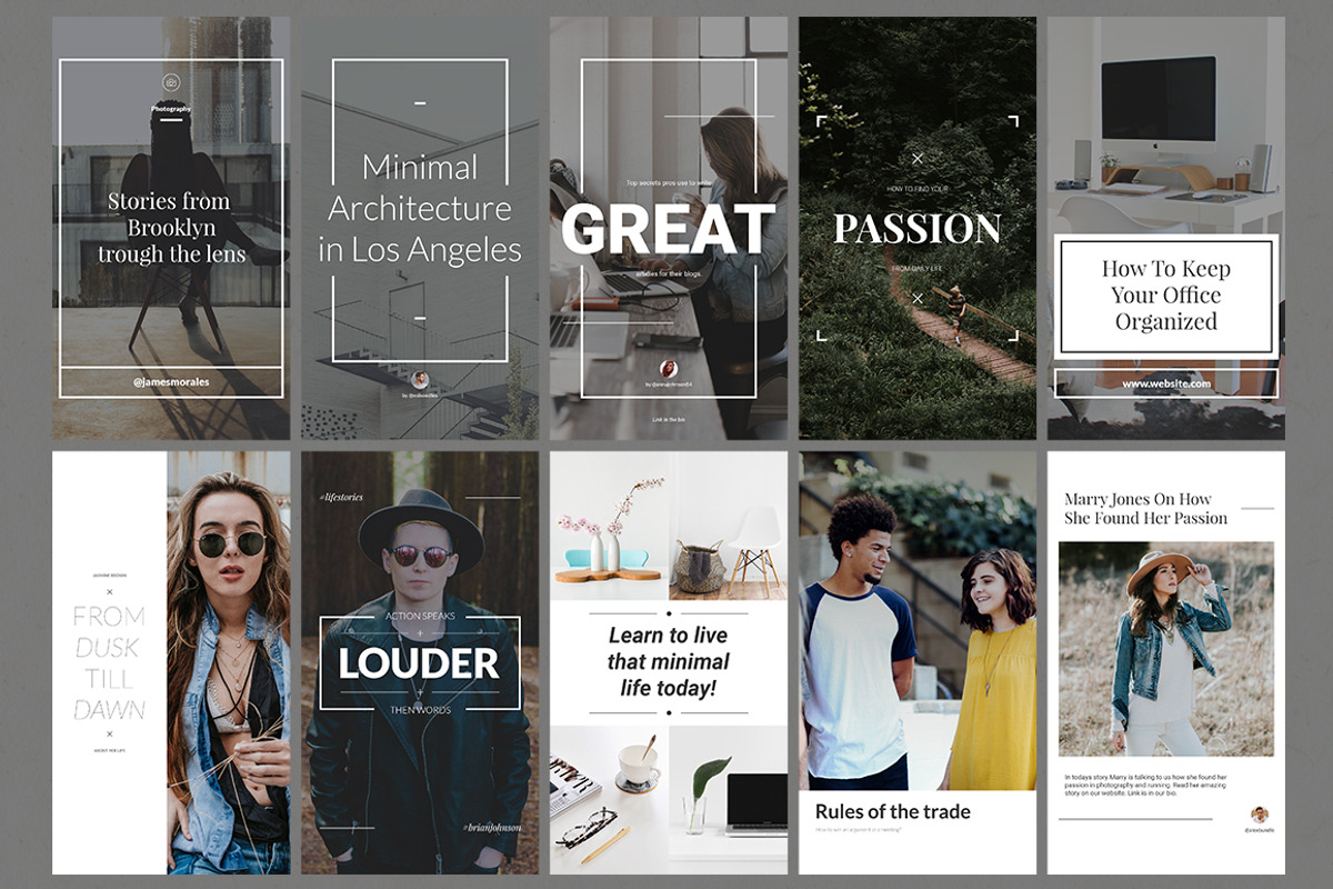 50 Instagram Stories Bundle, a Social Media Template by Web Donut (Photo 5 of 9)