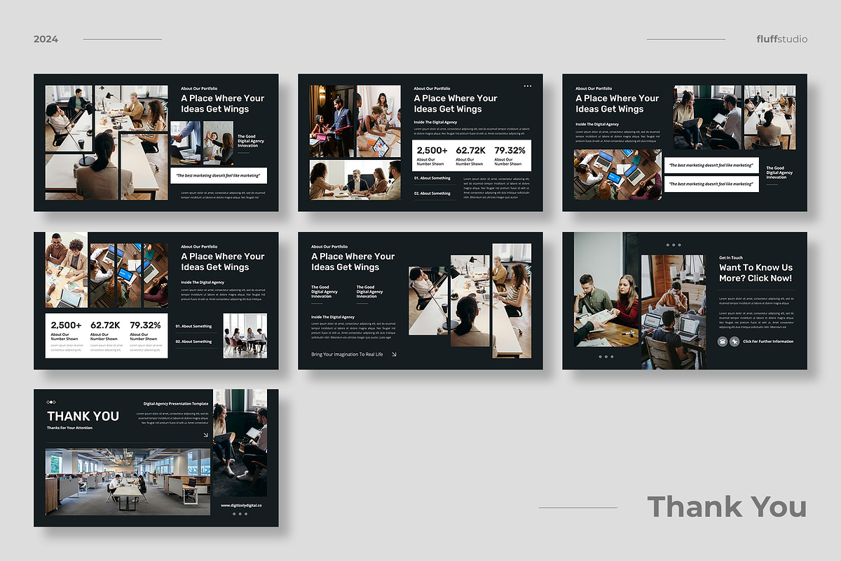 Digital Agency Powerpoint Template, a Presentation Template by fluffstudio (Photo 4 of 4)