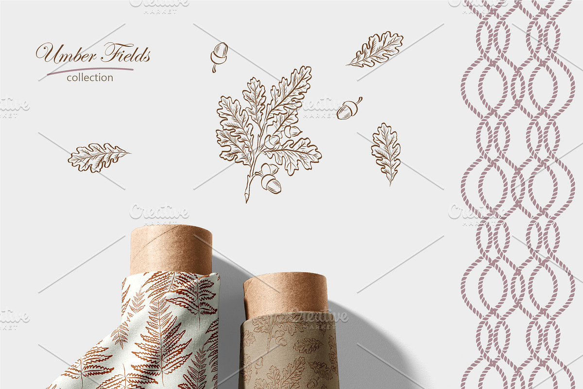 Umber Fields - Seamless Patterns, a Pattern Graphic by InaCorart (Photo 12 of 13)