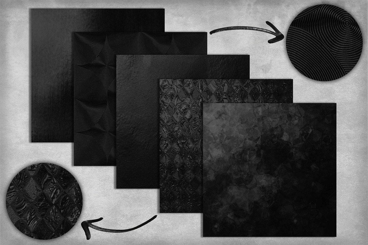 Bold Black Textured Pack preview 4