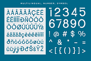 Glanzyo - Modern Stencil Font, a Font by RagamKata (Thumbnail 10 of 10)