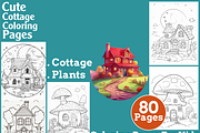 Cute Cottage Coloring Pages For Kids, an Animal Illustration by martinblan (Thumbnail 1 of 4)