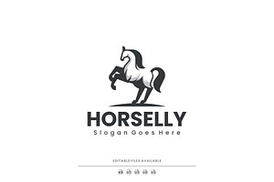 Minimalist Horse Logo Design, a Branding & Logo Template by Artnivora.Std