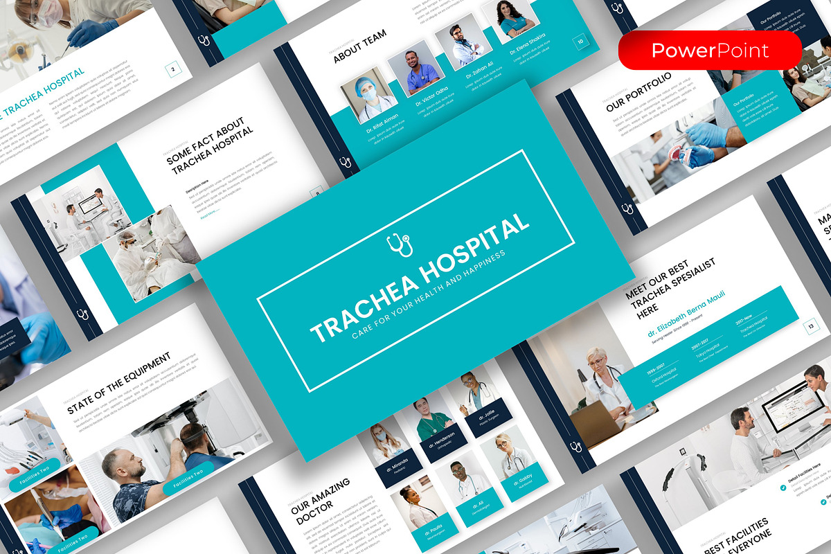 Trachea-Medical PowerPoint Template, a Design Template by kreatifreya (Photo 1 of 5)