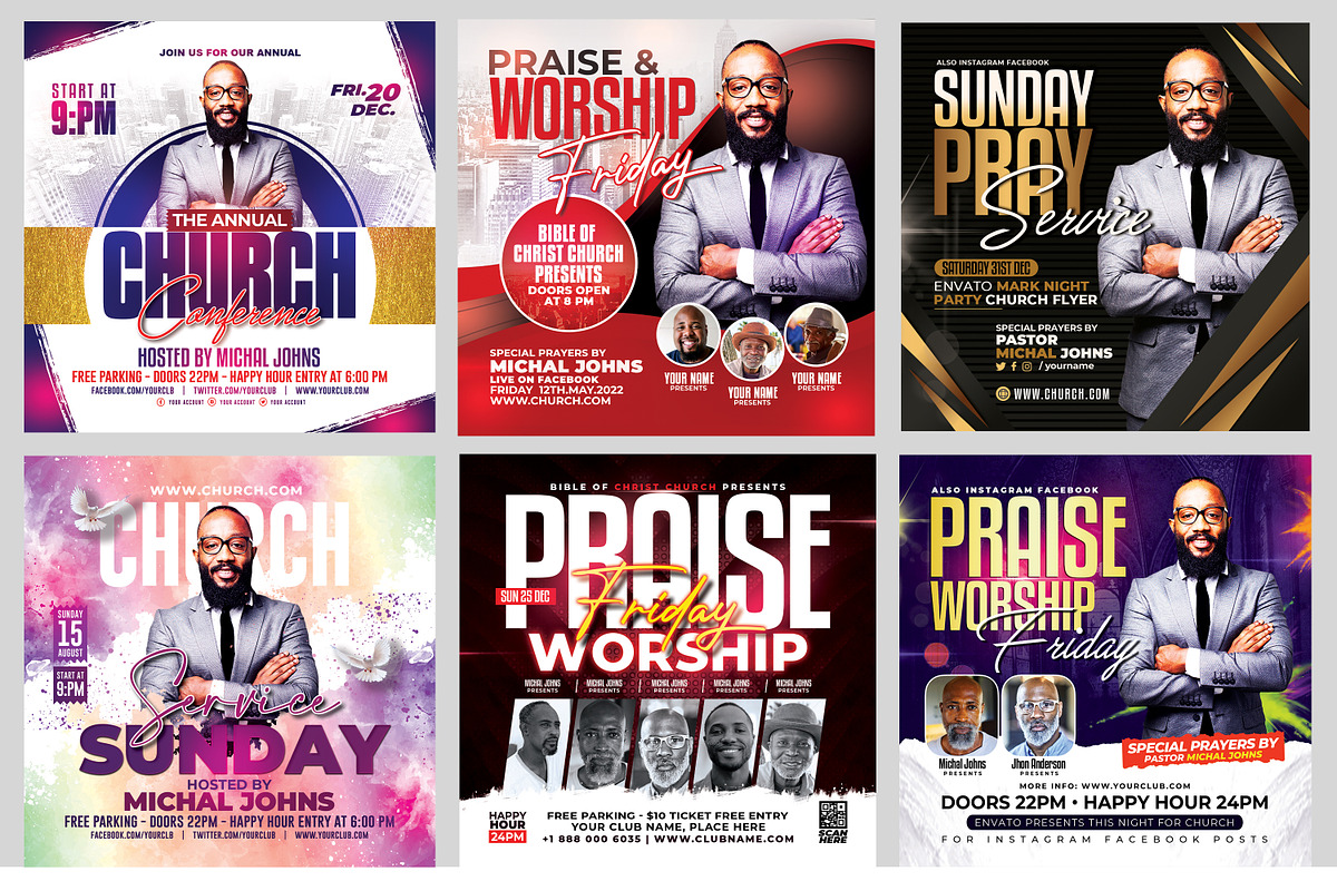 New-200 Church Flyers Bundle, a Flyer Template by AfzaalGraphics (Photo 40 of 41)