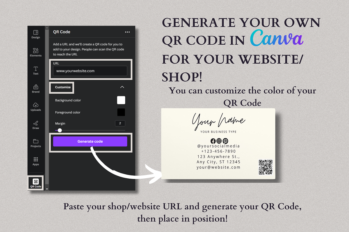Business Card Lash Editable in Canva, a Business Card Template by KnowyourLabel (Photo 4 of 6)