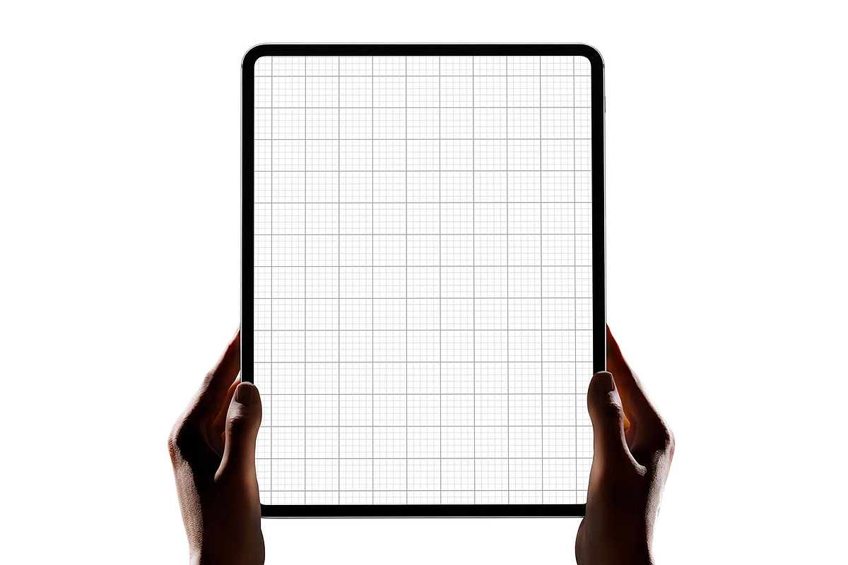 Hand Holding Tablet Screen Mockup, an iPad Mockup by graphypix (Photo 4 of 4)