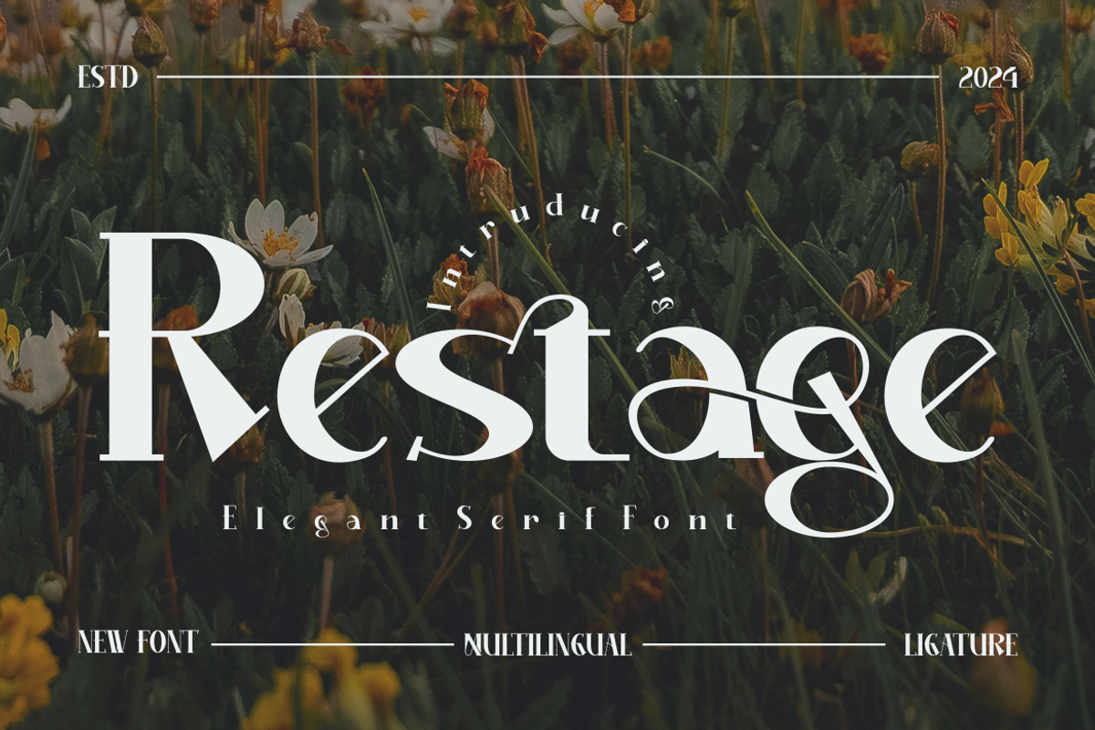 Restage, a Serif Font by Kenrichi