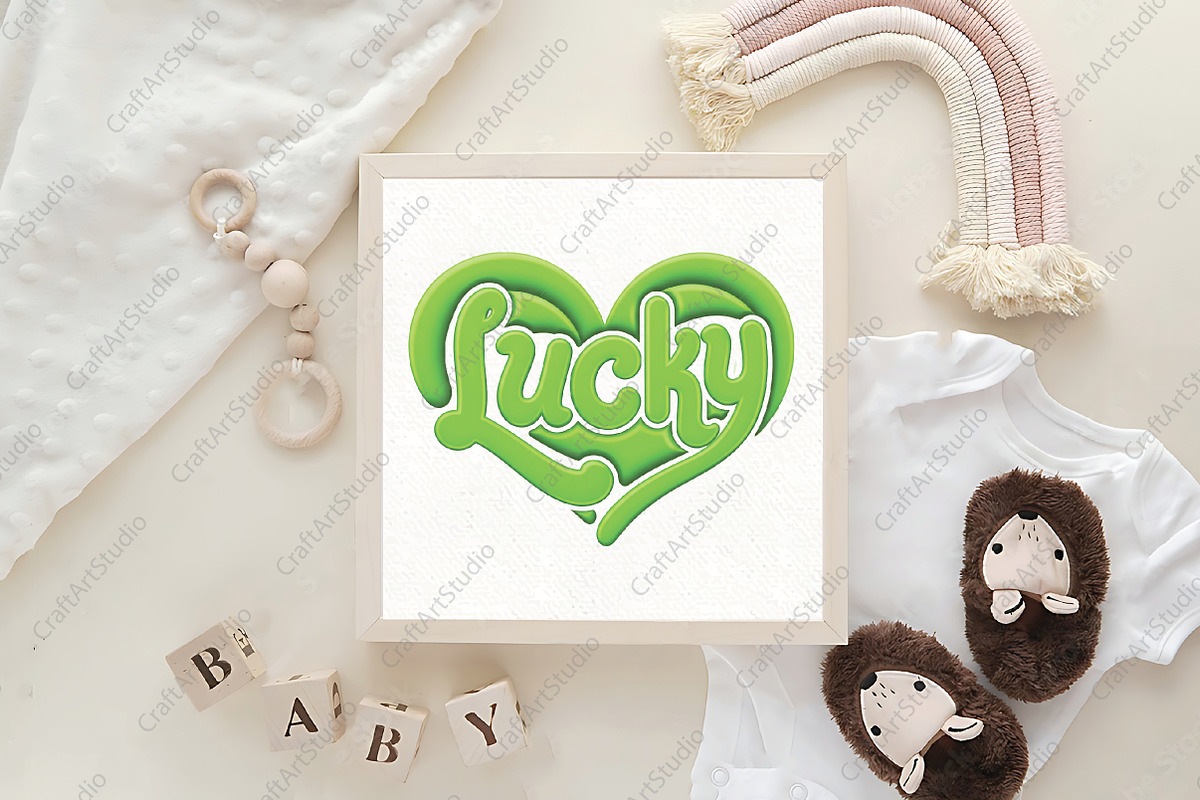 St Patricks Day Lucky Heart Png, an Illustration by CraftArtStudio (Photo 4 of 4)