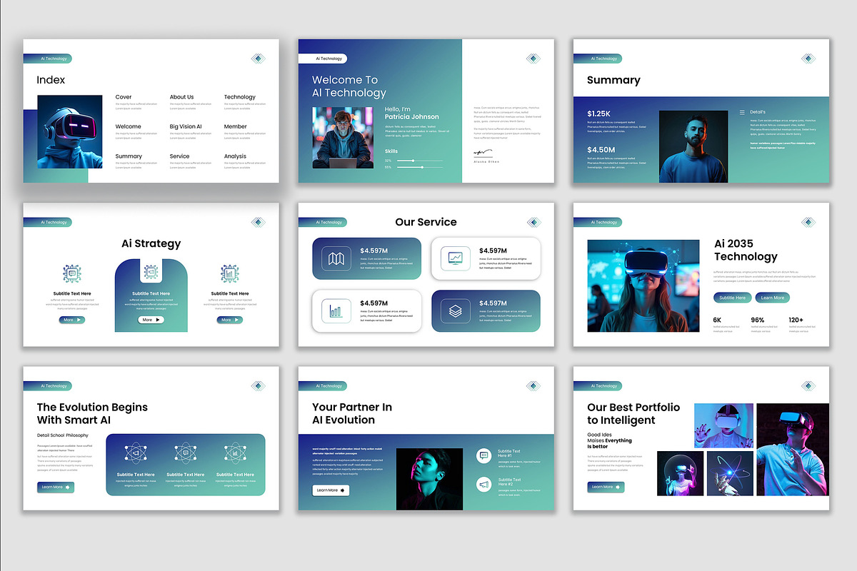 Ai Artificial Technology Template preview 4