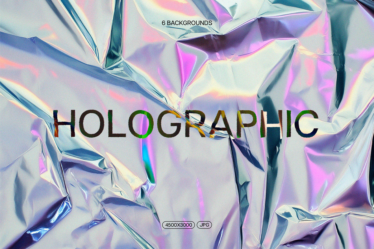 Iridescent Holographic Foil Textures, a Texture Graphic by Design Squad (Photo 1 of 4)