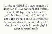 Jovial Serif Pro - Handwritten Fonts, a Serif Font by Tom Chalky (Thumbnail 2 of 7)