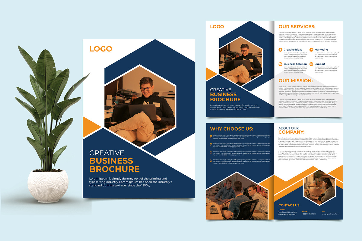 Modern Bifold Business Brochure, a Brochure Template by taieefbakshi (Photo 2 of 4)
