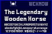 The Trojan Horse font, a Serif Font by weknow (Thumbnail 2 of 8)