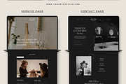 Salon Spa Wix Website Template, Dark, a Wix Template by Ton Rêve Design Studio (Thumbnail 5 of 7)