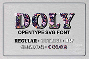 Doly - Opentype SVG font, a Blackletter Font by Digital Typeface Studio (Thumbnail 1 of 6)