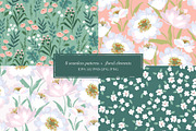 Floral seamless patterns, a Pattern Graphic by Nadia Grapes (Thumbnail 3 of 7)