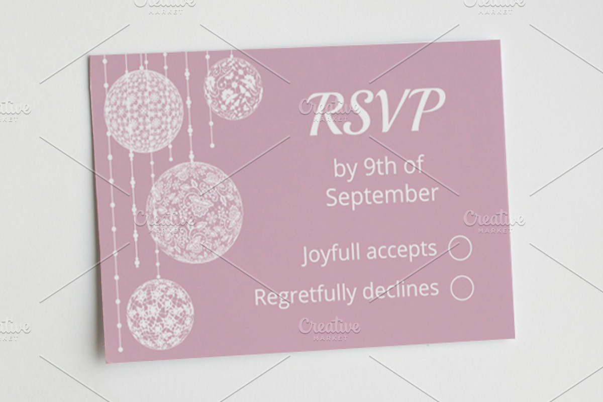 Wedding Invitation Set, a Templates & Theme by Sveta Aho (Photo 3 of 4)