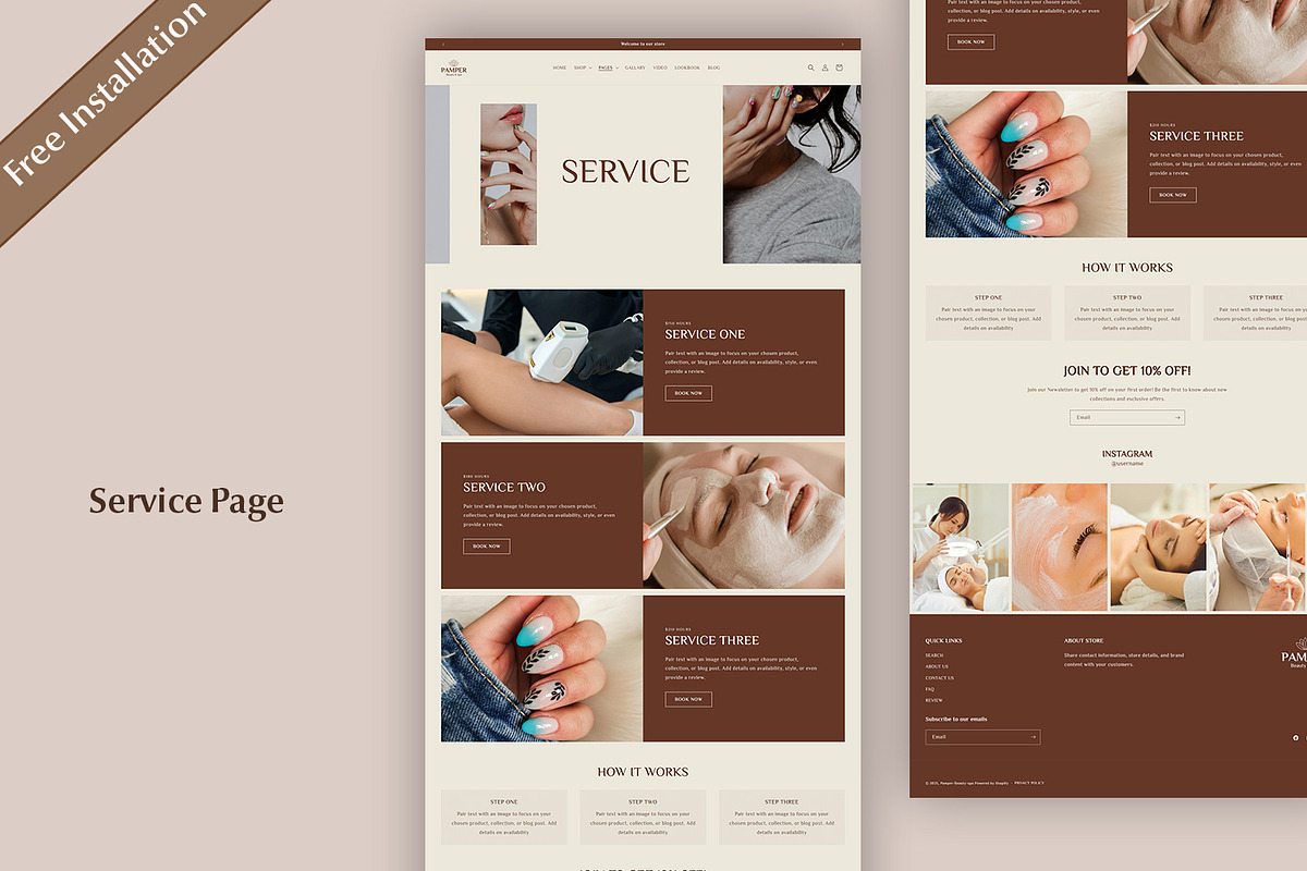 Shopify Theme Spa Wellness Template, a Shopify Template by QuickArtisan (Photo 9 of 13)