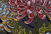 maximalist chrysanthemum botanical, a Pattern Graphic by NayaChu (Thumbnail 7 of 9)