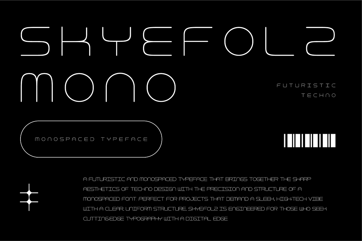 VB SkyeFolz - Futuristic Font, a Sans Serif Font by VALIANTBROTHA (Photo 7 of 9)