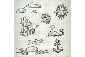 Sea Doodle Set 