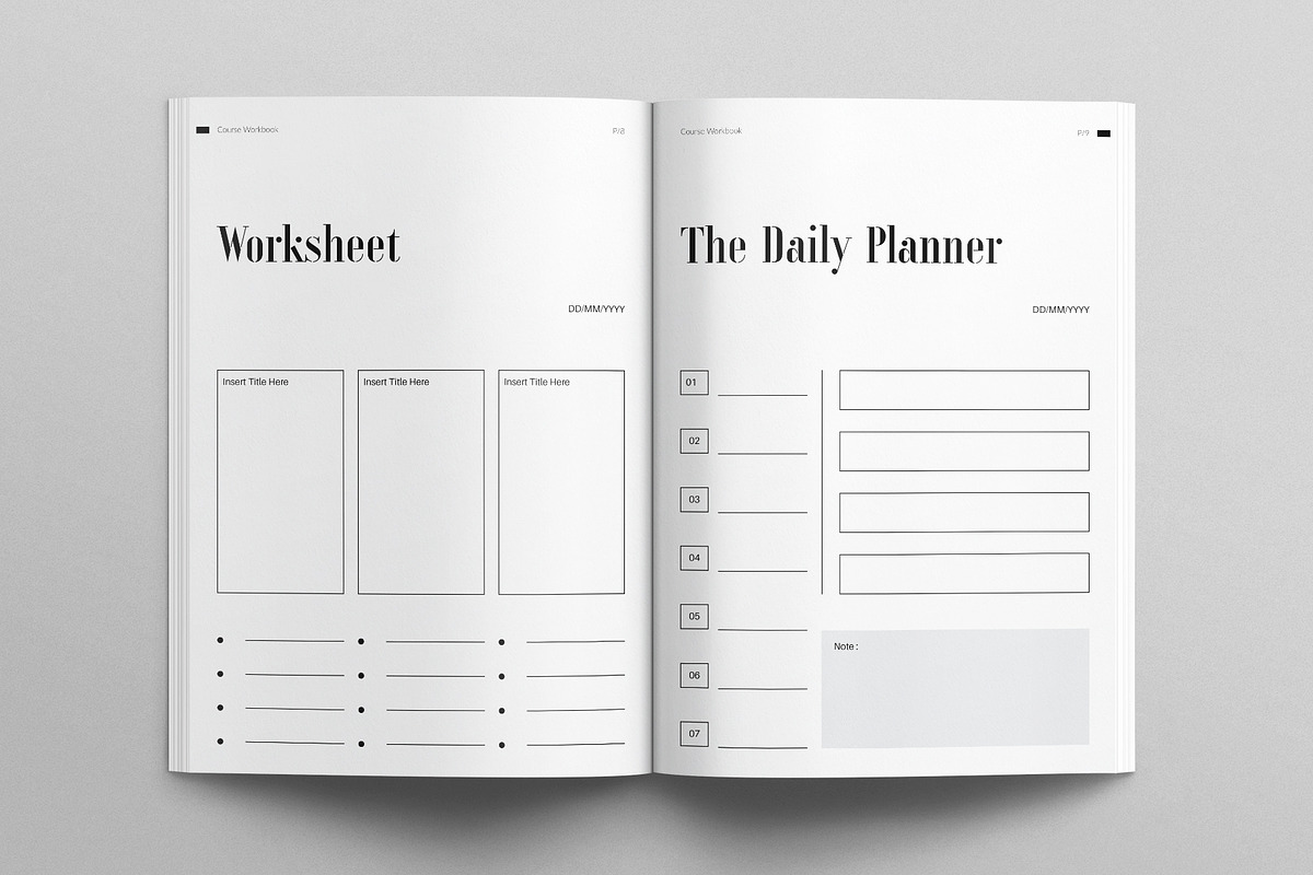 Course Workbook Template, a Magazine Template by E-Type (Photo 4 of 7)
