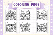 Frog Day Bold and Easy Coloring Book, a Seasonal Illustration by HueNestify (Thumbnail 2 of 4)