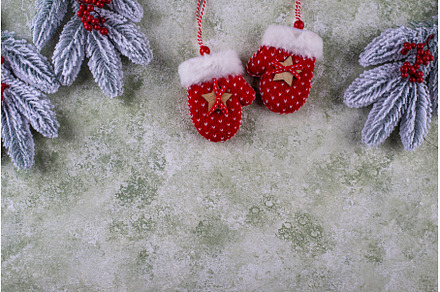 Cozy mittens hanging in winter, a Holiday Photo by Yulia Furman