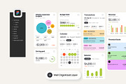 Trax - Finance Cards UI KIT, an UI Kit Template by SLAB! Design (Thumbnail 2 of 4)