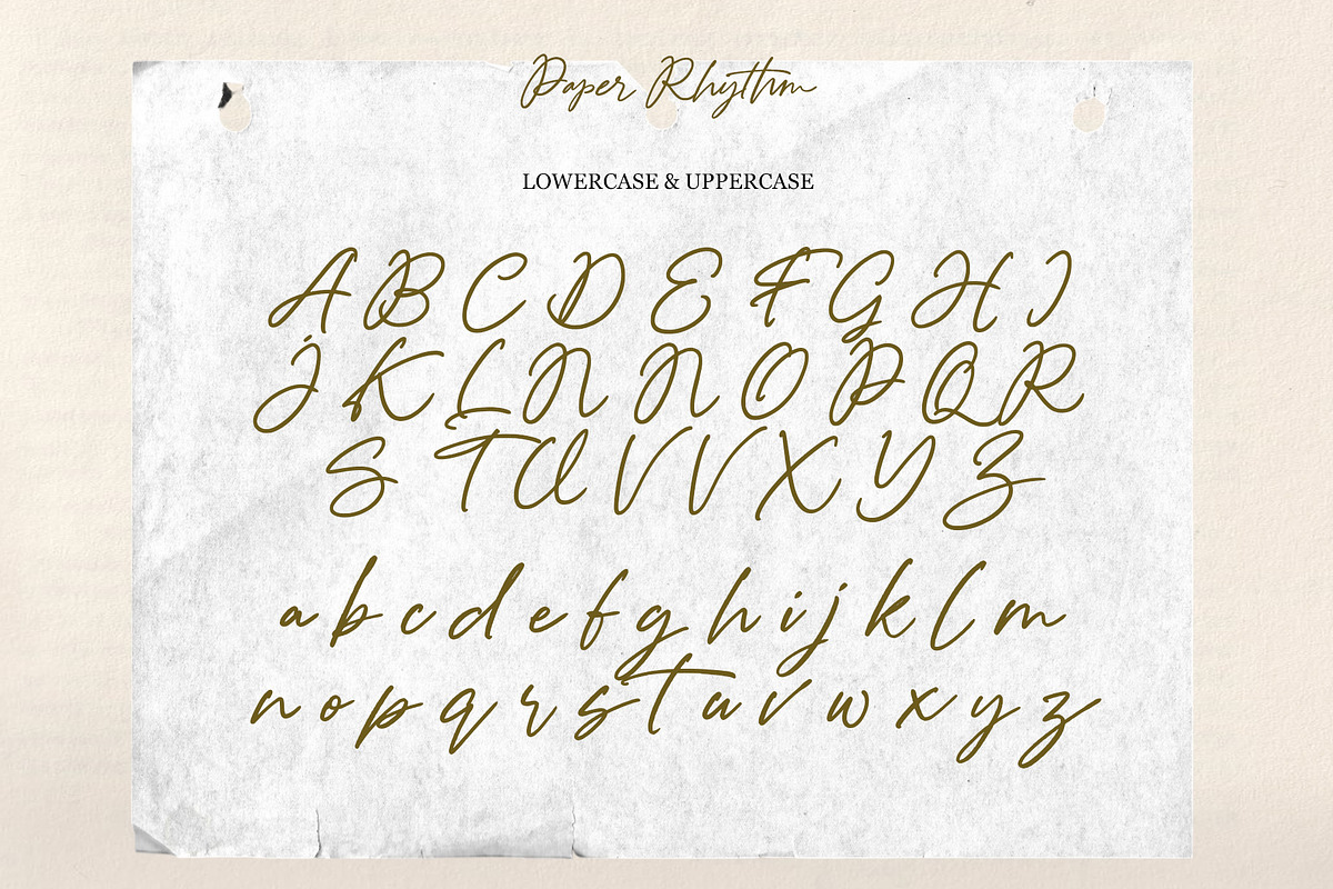 Paper Rhythm - Handwritten Script, a Script Font by Inviline.co (Photo 2 of 10)