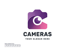 Camera Gradient Vector Logo Design, a Branding & Logo Template by yuanesei