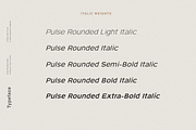 Pulse Rounded - A Modern Typeface, a Sans Serif Font by Cassandra Cappello (Thumbnail 4 of 10)