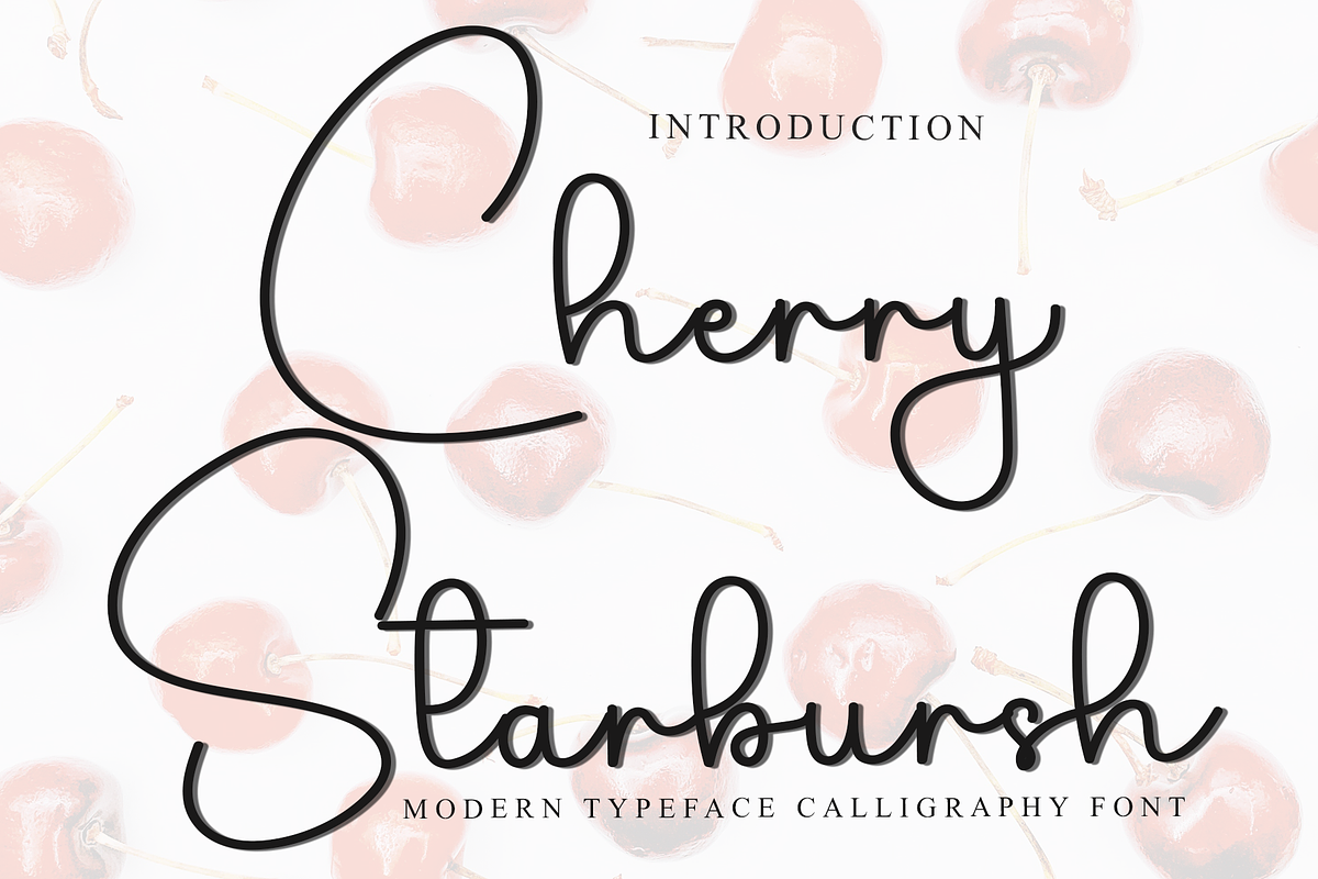 Cherry Starbursh, a Handwritten Font by FreshTypeINK (Photo 1 of 8)