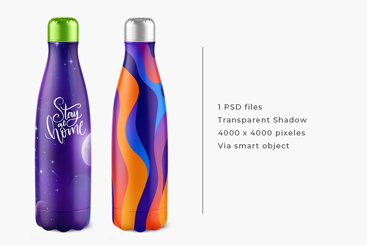 Water Bottle Mockup, a Product Mockup by AlkStudio (Photo 4 of 4)