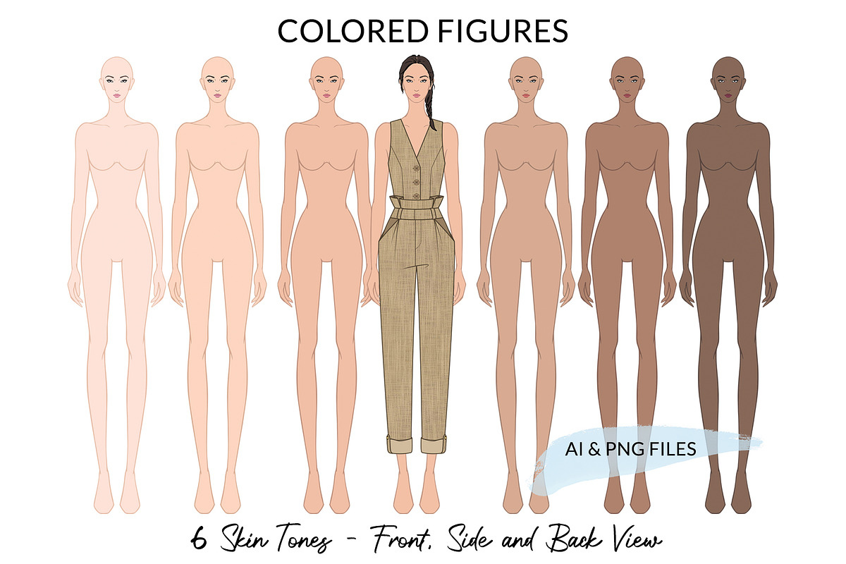 Colored Fashion Figures, a Person Illustration by Art by Lin (Photo 1 of 5)